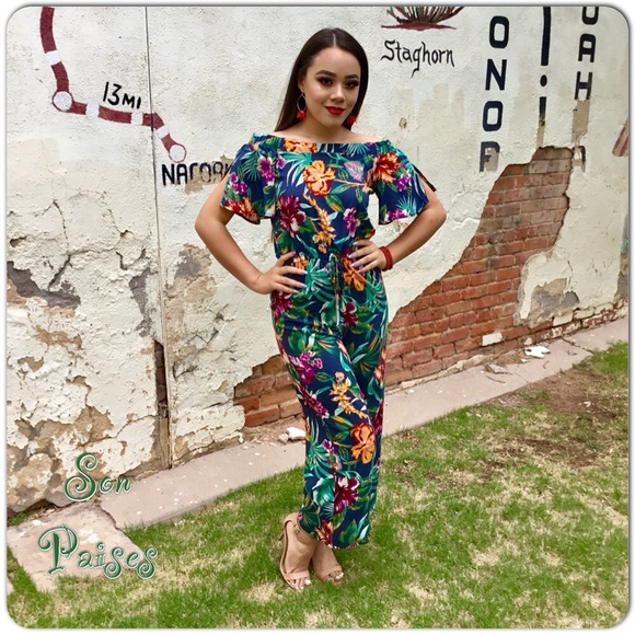 Son Paises Pants - Jumpsuit Floral LAST ONE